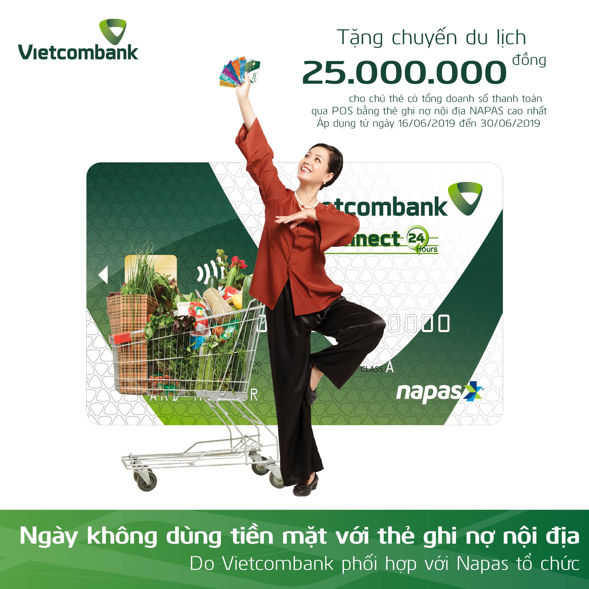 Thương hiệu - Hưởng ứng “Ngày không tiền mặt – 16/06/2019” cùng thẻ ghi nợ nội địa Vietcombank