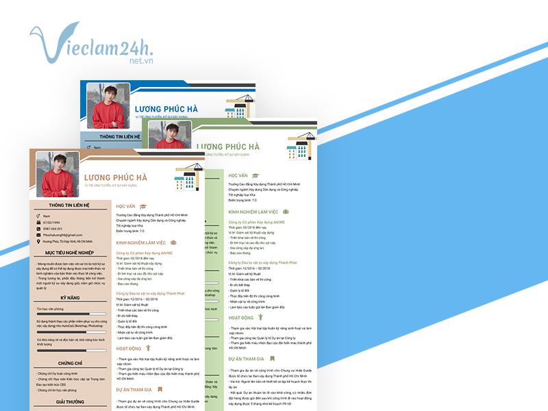 Truyền thông - Cùng Vieclam24h.net.vn trải nghiệm ứng dụng CV chuẩn, “chất” nhất với giá 0 đồng (Hình 3).
