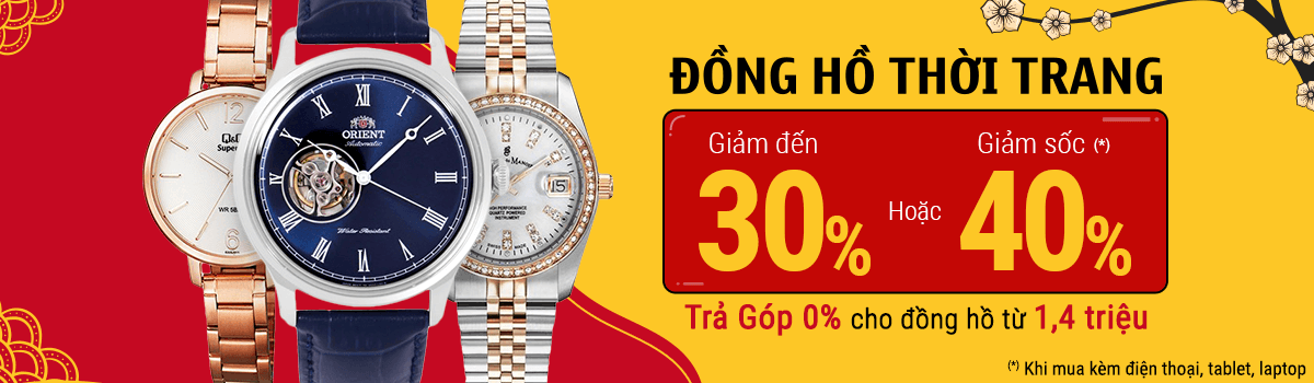 Truyền thông - Sắm đồng hồ sang ưu đãi ngập tràn dịp Tết, giảm đến 40% tại Thế Giới Di Động