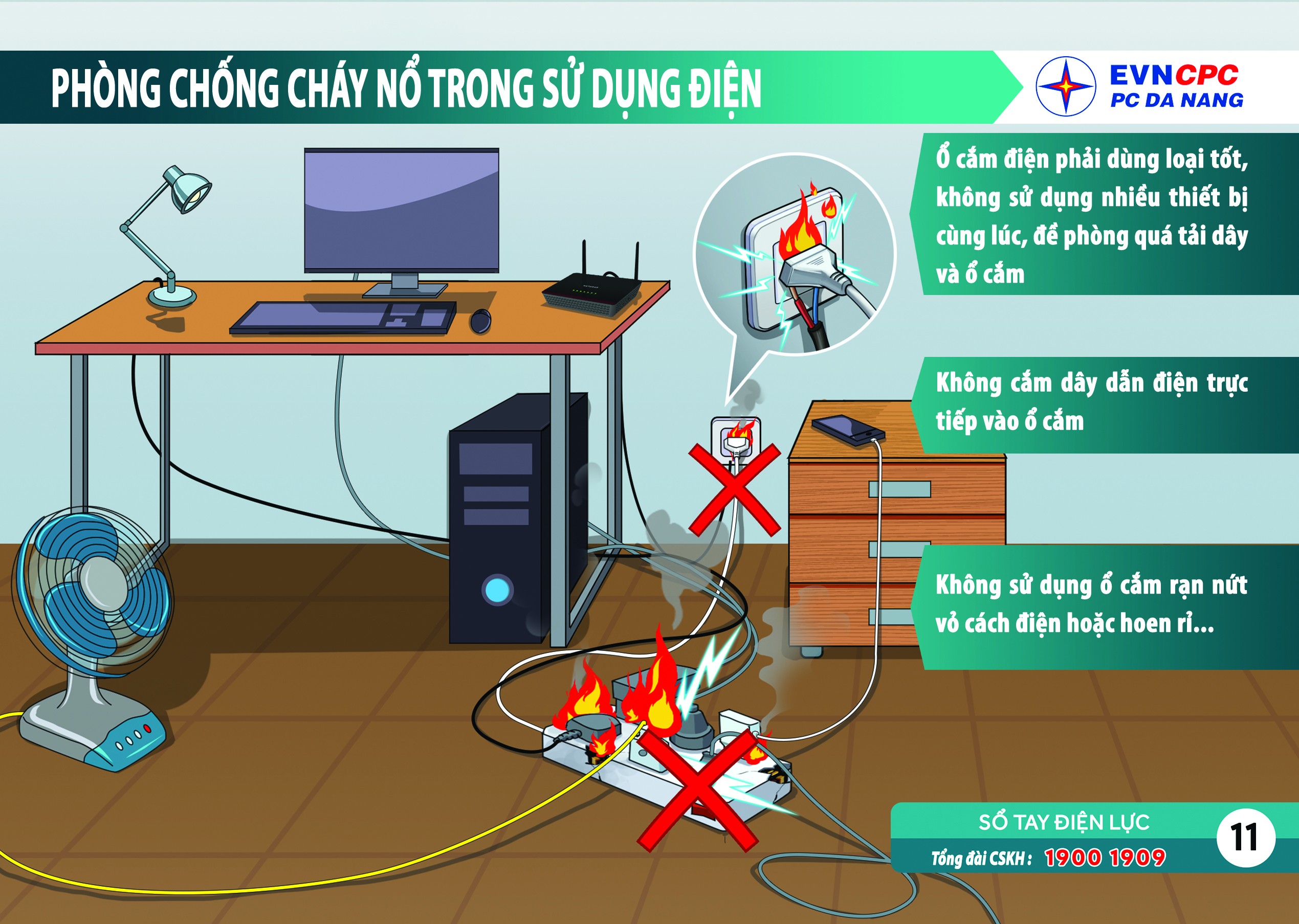 Truyền thông - PC Đà Nẵng tuyên truyền an toàn điện ngày Tết (Hình 4).