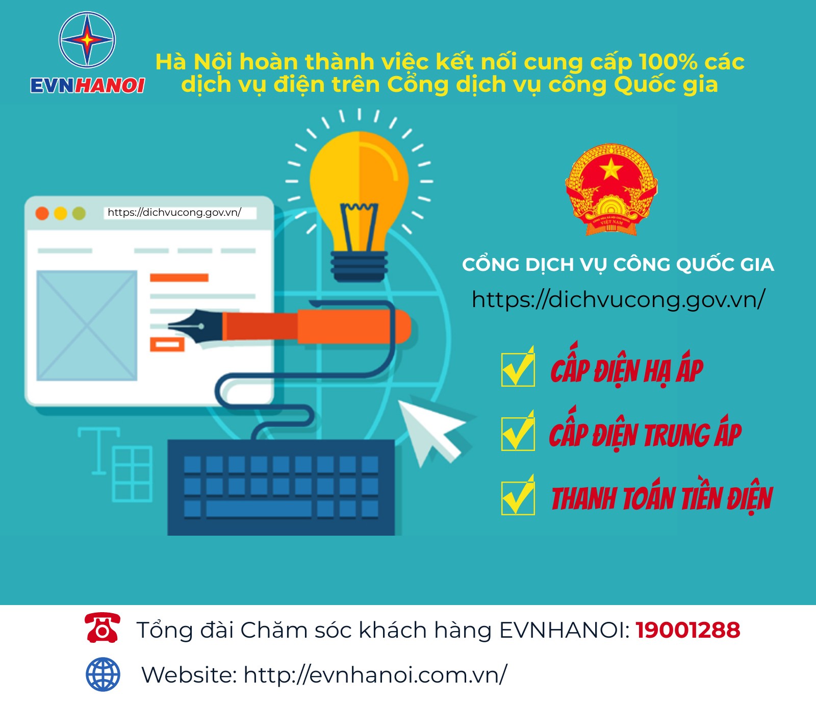 Tiêu dùng & Dư luận - EVNHANOI khuyến khích khách hàng sử dụng các dịch vụ điện trực tuyến (Hình 3).