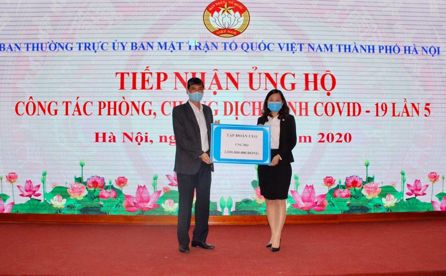 Tiêu dùng & Dư luận - Tập đoàn CEO ủng hộ 2 tỷ đồng cùng TP. Hà Nội chống dịch Covid-19