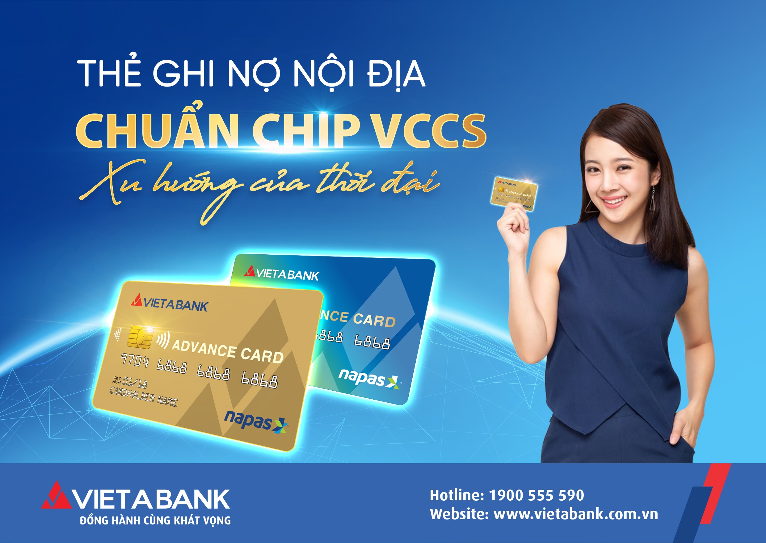 Tài chính - Ngân hàng - VietABank ra mắt thẻ quốc tế Visa và thẻ nội địa chuẩn VCCS