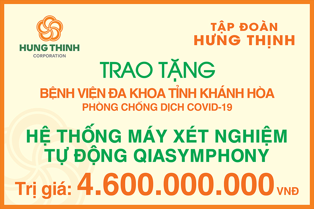 Cần biết - Tập đoàn Hưng Thịnh trao tặng hệ thống máy xét nghiệm tự động QIAsymphony cho Bệnh viện Đa khoa tỉnh Khánh Hòa (Hình 4).