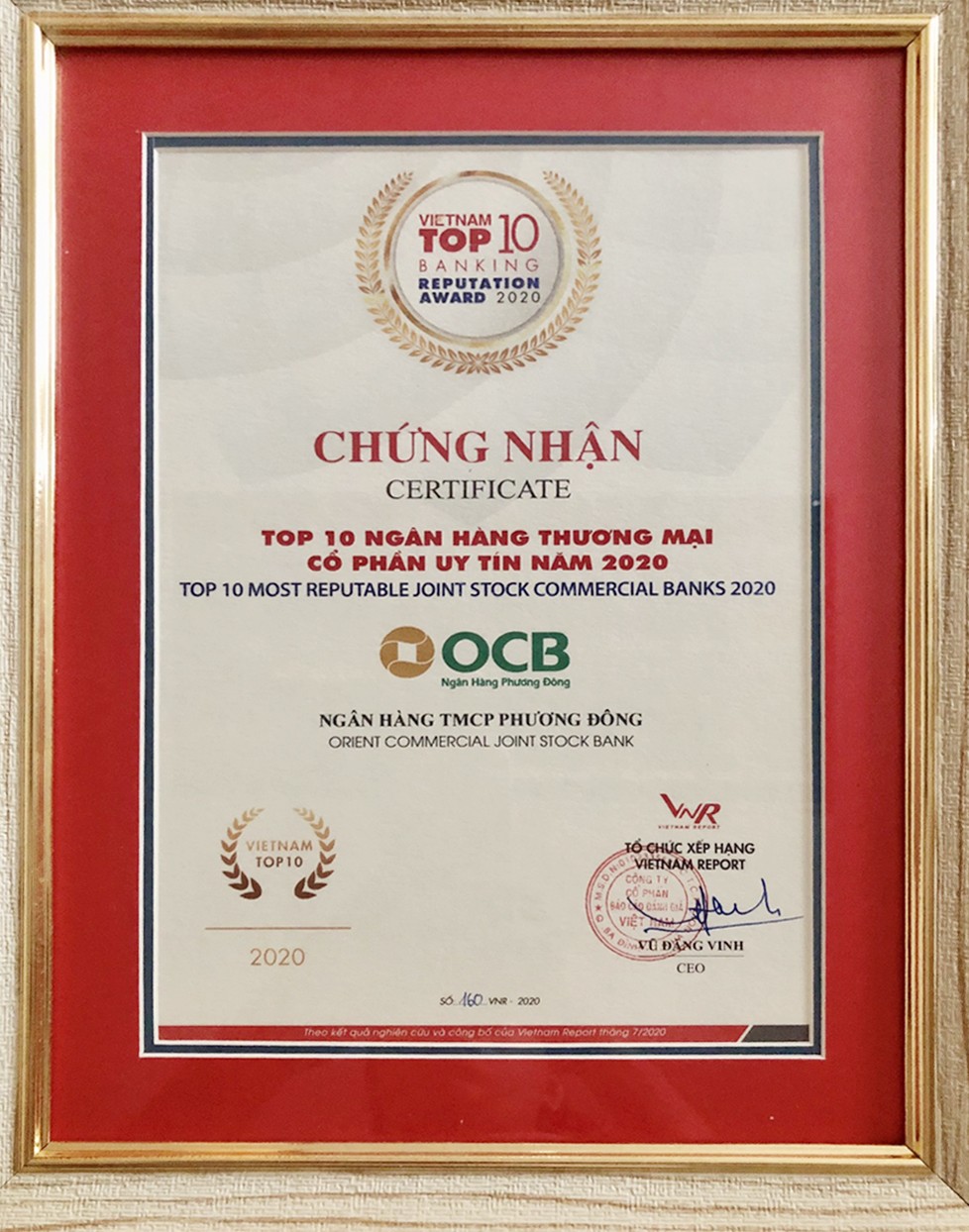 Tài chính - Ngân hàng - OCB được vinh danh trong bảng xếp hạng Fast 500 & Top 10 ngân hàng uy tín năm 2020