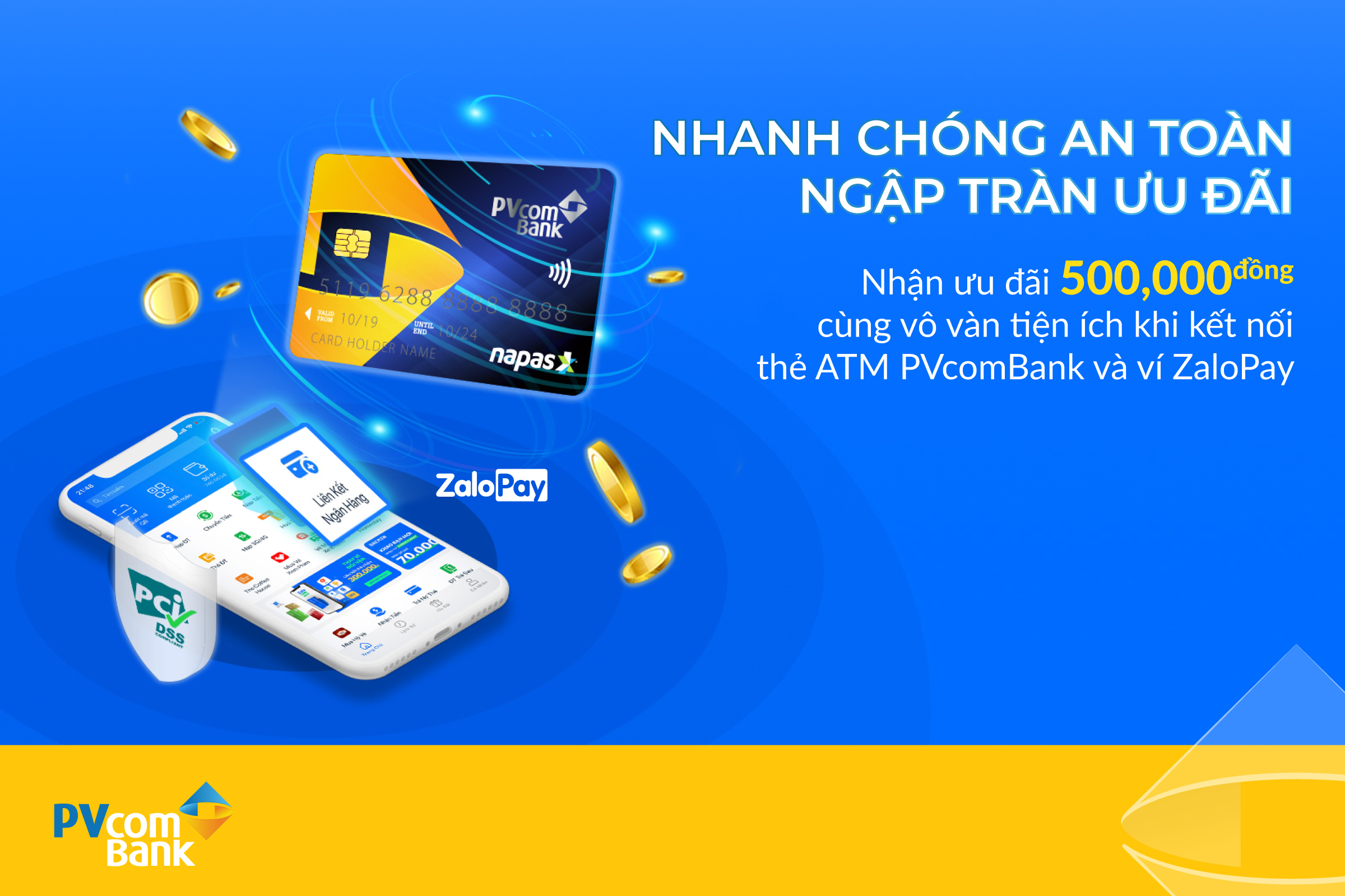 Tài chính - Ngân hàng - Ưu đãi ngập tràn với thẻ ATM PVcomBank kết nối ZaloPay