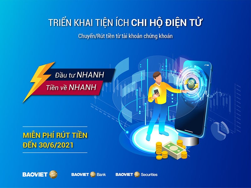 Tài chính - Ngân hàng - BAOVIET Bank miễn phí rút tiền cho khách hàng của chứng khoán Bảo Việt