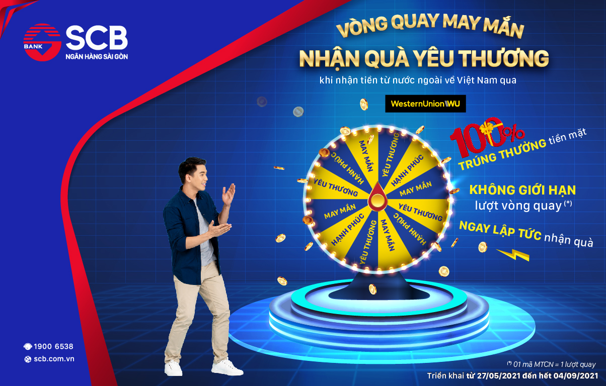 Tài chính - Ngân hàng - SCB triển khai chương trình “vòng quay may mắn – nhận quà yêu thương”