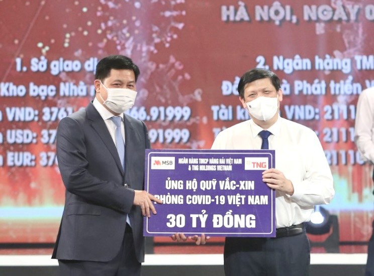 Tài chính - Ngân hàng - MSB và TNG Holdings Vietnam ủng hộ gần 50 tỷ phòng chống dịch Covid-19