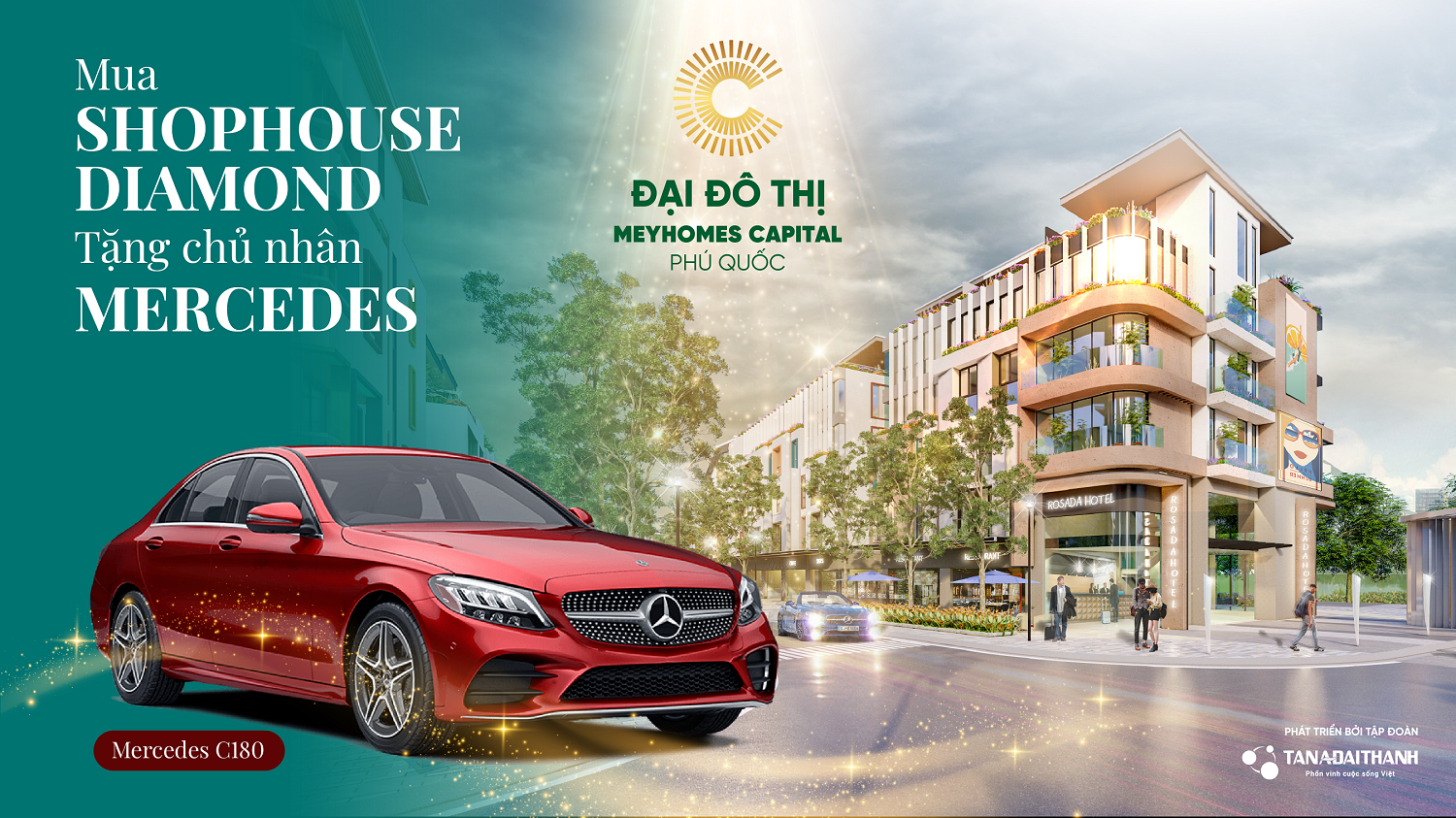 Bất động sản - Meyhomes Capital Phú Quốc tặng khách hàng xe Mercedes C180 