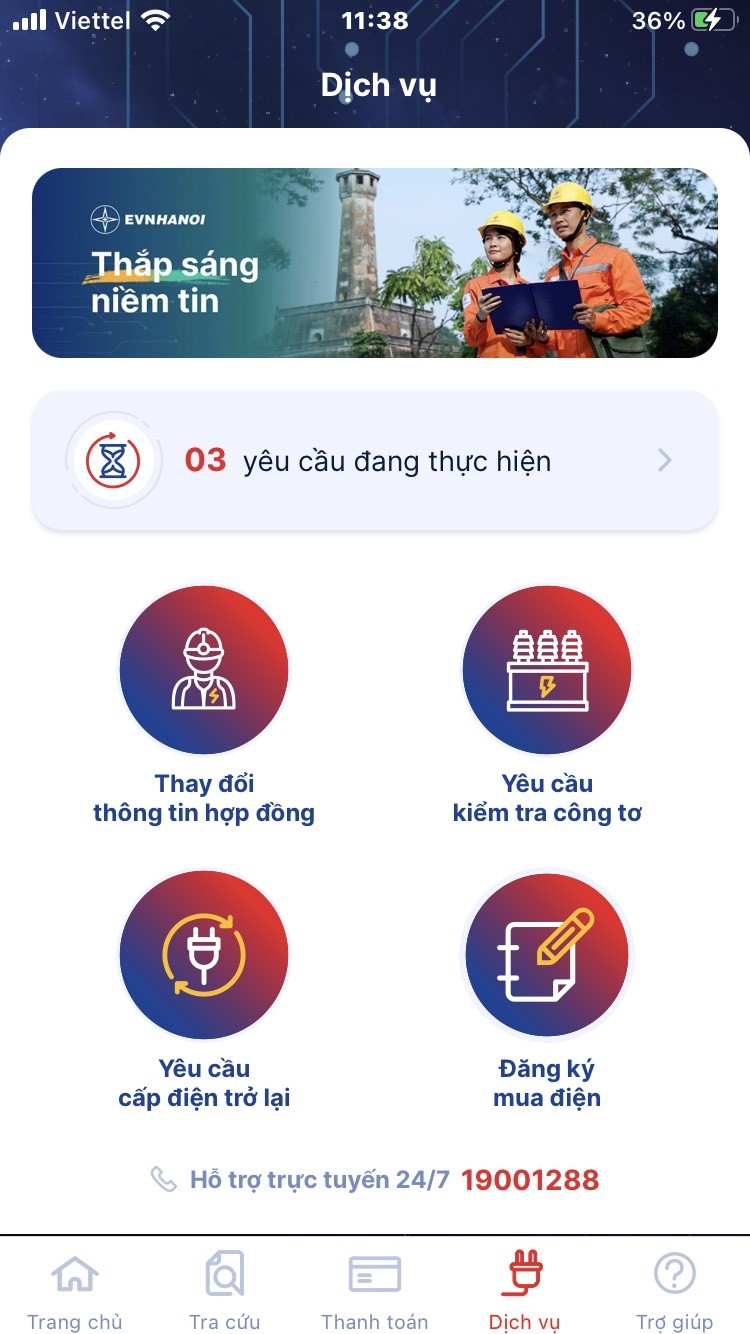 Tiêu dùng & Dư luận - Khách hàng sử dụng điện tại HN hài lòng với dịch vụ trên App EVNHANOI