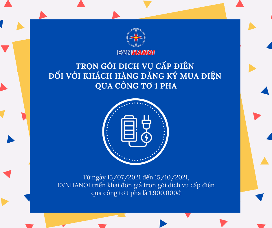 Tiêu dùng & Dư luận - EVNHANOI triển khai thực hiện giá trọn gói dịch vụ cấp điện đối với khách hàng đăng ký mua điện qua công tơ 1 pha