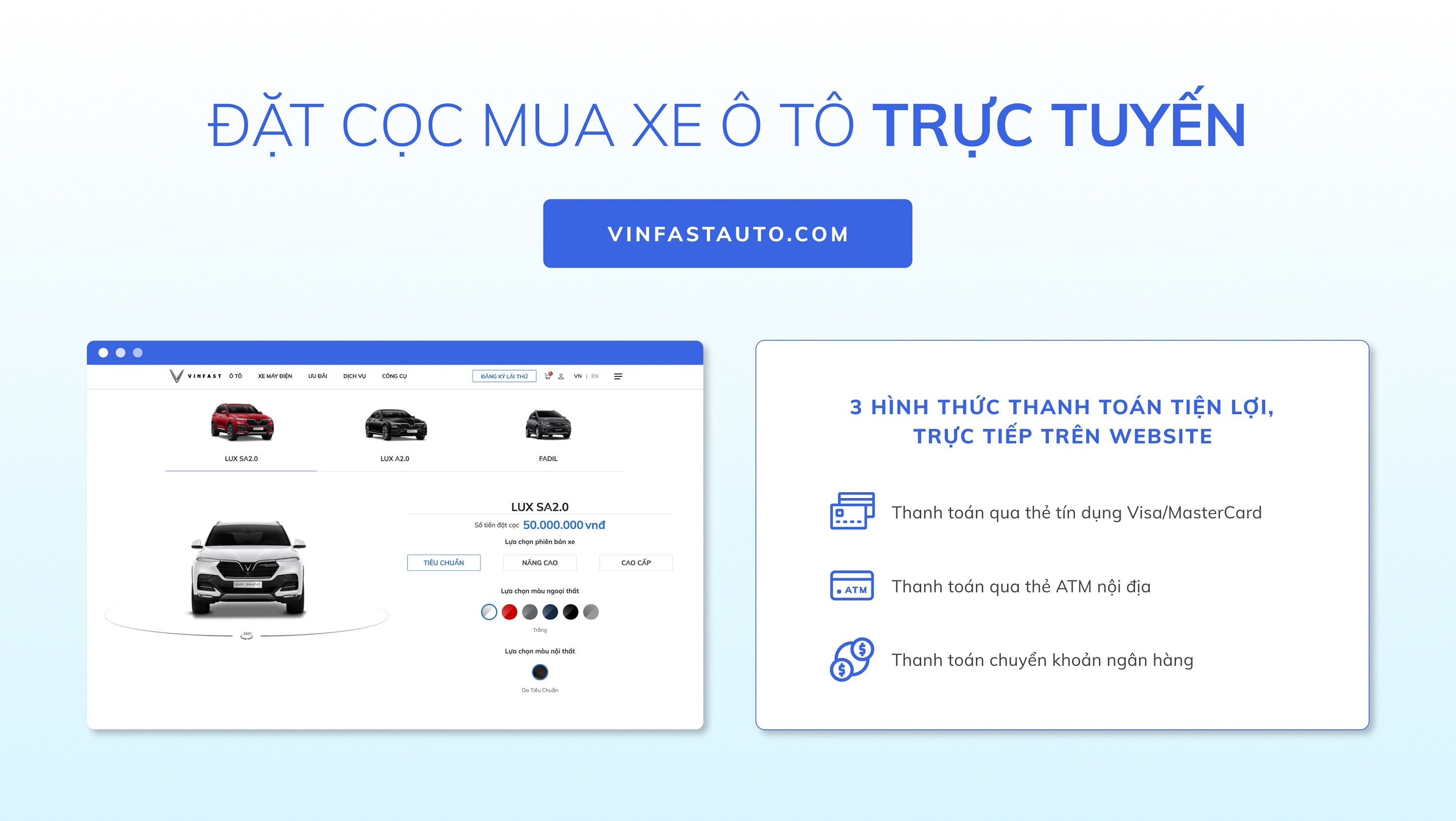 Tiêu dùng & Dư luận - VinFast cũng cấp giải pháp mua ô tô trực tuyến đầu tiên tại Việt Nam (Hình 2).