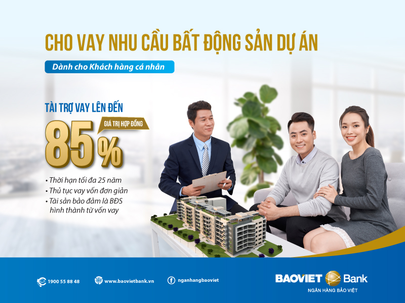 Tài chính - Ngân hàng - Vay mua nhà dự án dễ dàng tại BAOVIET Bank