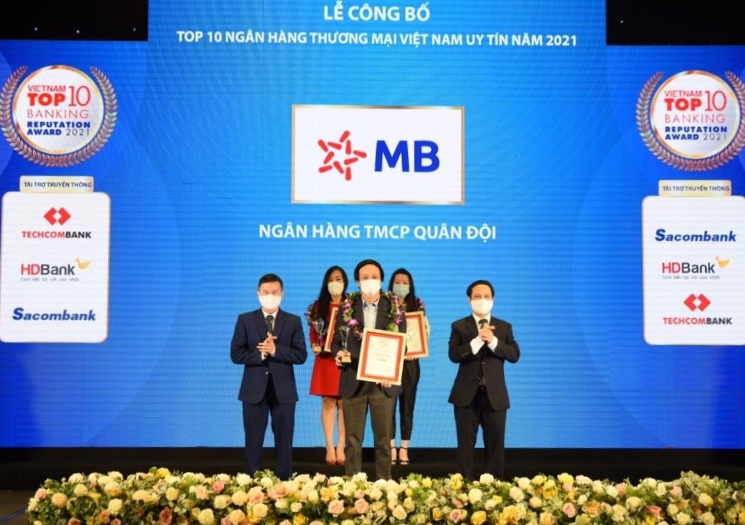 Tài chính - Ngân hàng - MB nằm trong Top 4 ngân hàng uy tín năm 2021