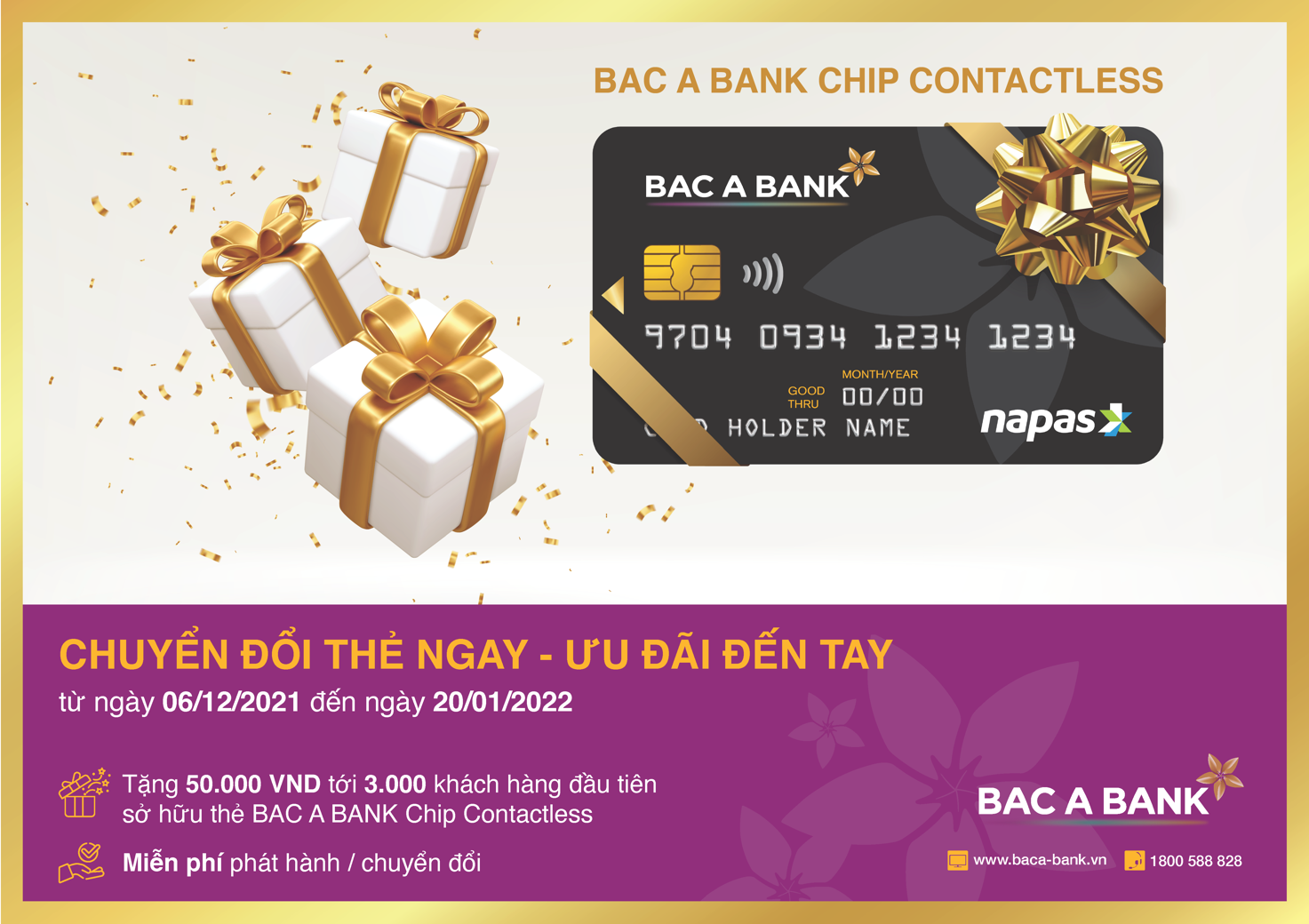 Tài chính - Ngân hàng - “Một chạm – Vạn tính năng” cùng thẻ ghi nợ nội địa BAC A BANK Chip Contactless (Hình 2).