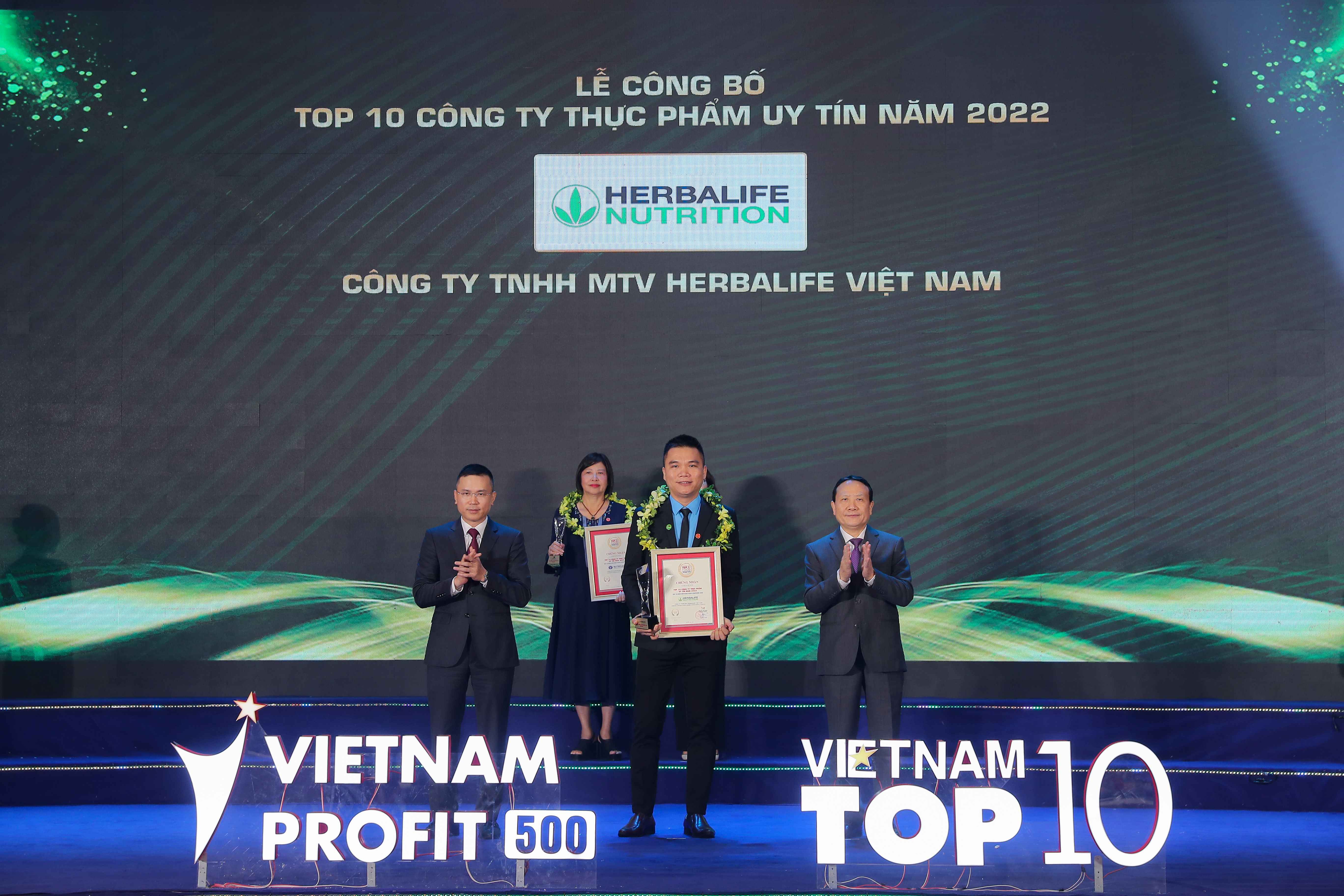 Kinh tế - Herbalife Việt Nam được vinh danh Top 10 công ty Thực phẩm uy tín lần thứ 2 liên tiếp