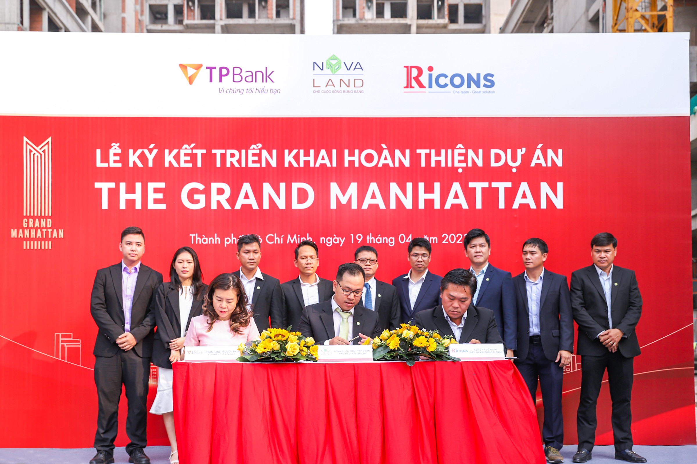 Cần biết - Novaland, TPBank và Ricons ký kết hợp tác triển khai hoàn thiện dự án The Grand Manhattan