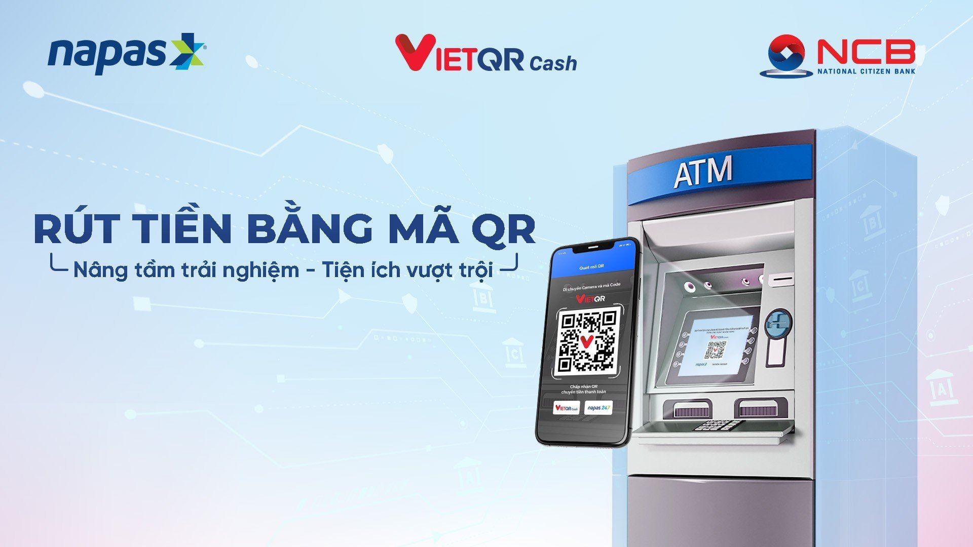 Kinh tế - Rút tiền tại ATM dễ dàng không cần thẻ với ứng dụng NCB iziMobile