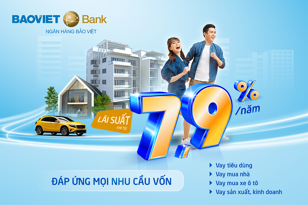 Kinh tế - BAOVIET Bank cho vay tiêu dùng lãi suất ưu đãi chỉ từ 7,9%/năm