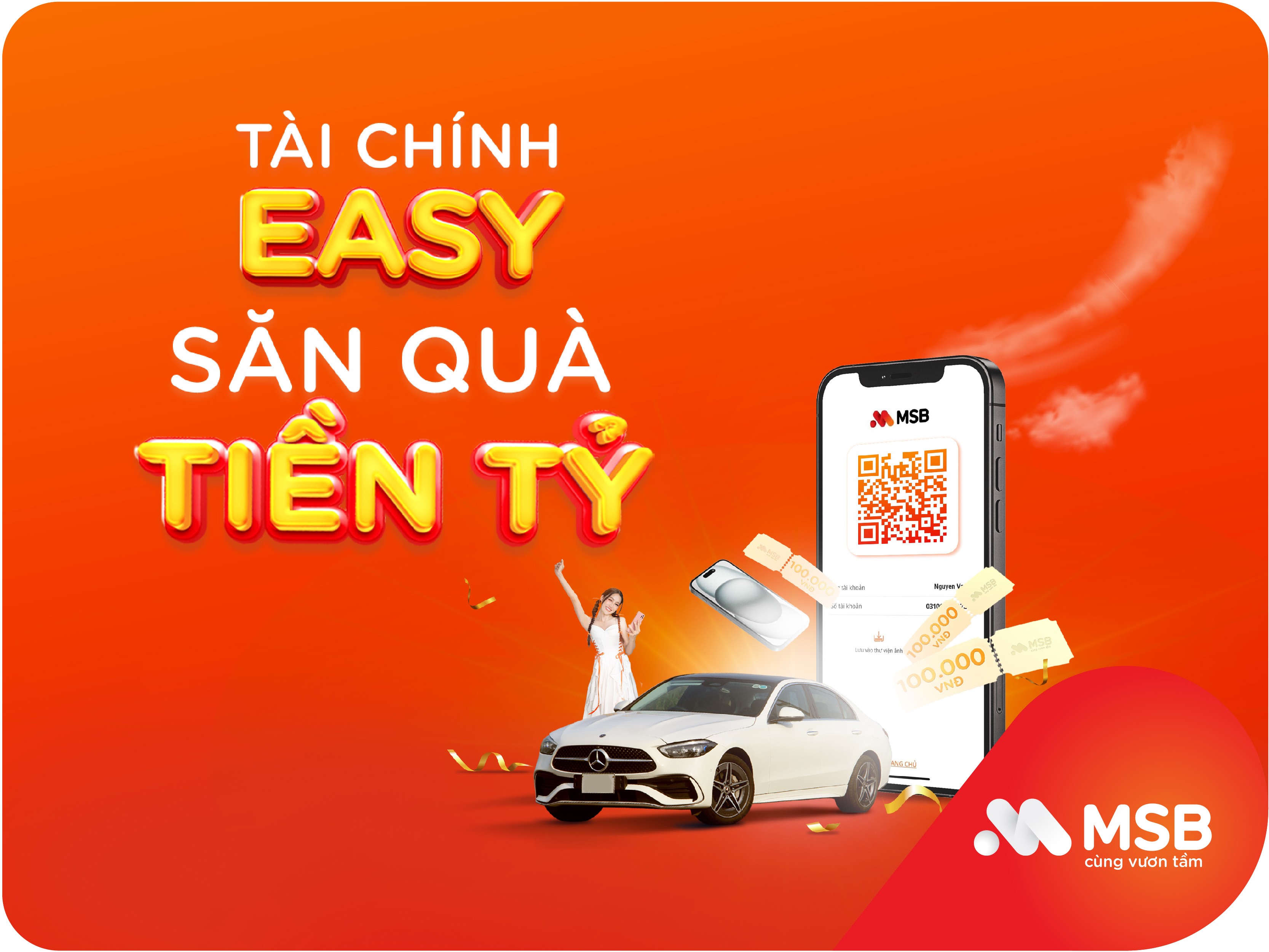 Kinh tế - Cơ hội rinh Mercerdes tiền tỷ khi quét QR cùng MSB