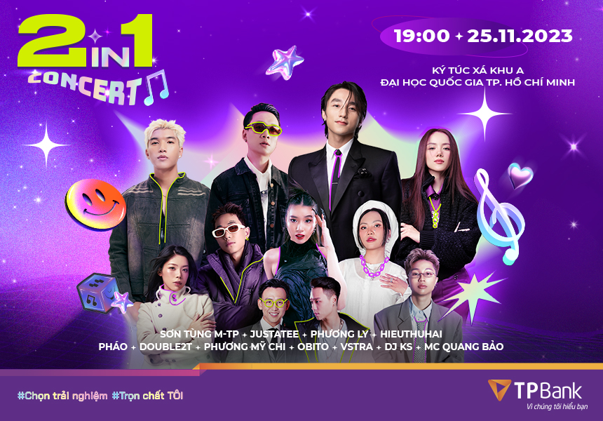 Kinh tế - Phương Ly, Obito, DOUBLE2T... mang loạt hit “mới toanh” đến TPBank 2in1 Concert