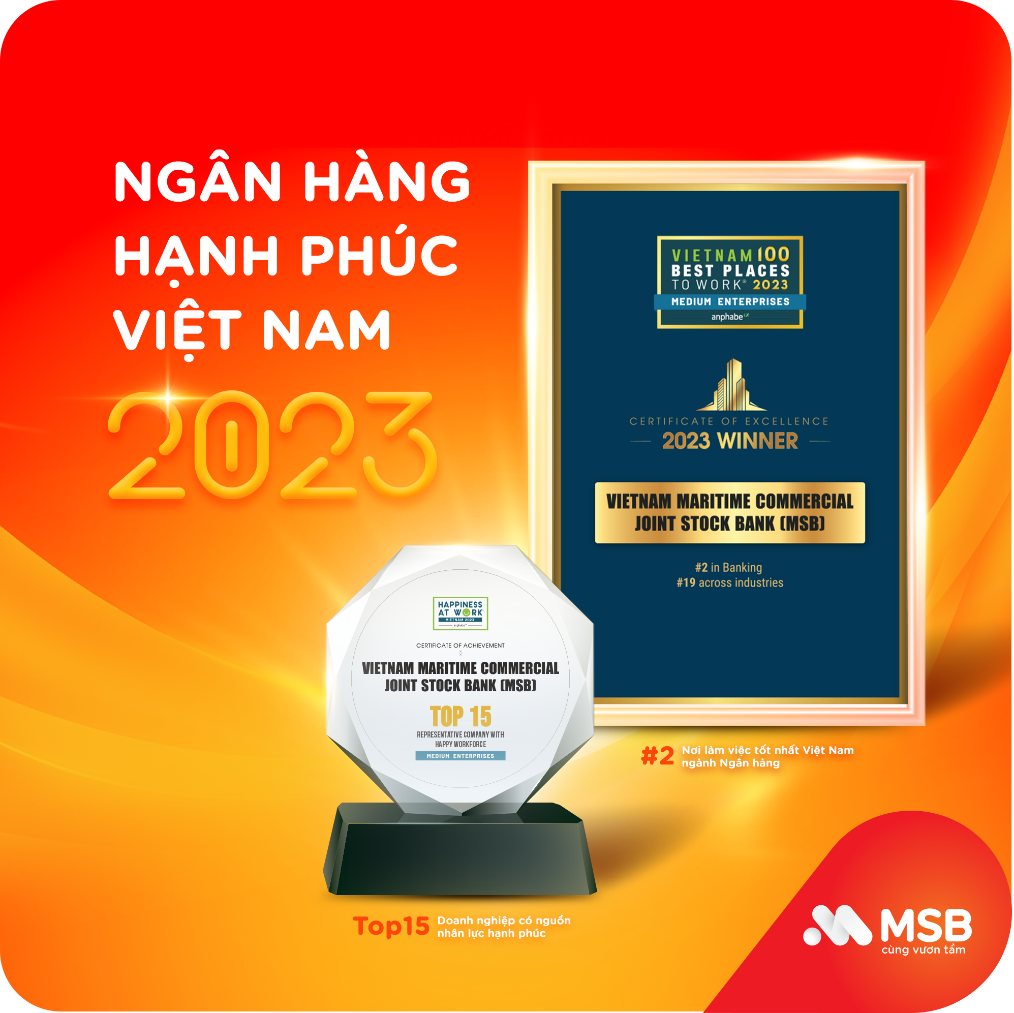 Kinh tế - MSB lọt top 15 doanh nghiệp tiêu biểu có nguồn nhân lực hạnh phúc (Hình 2).