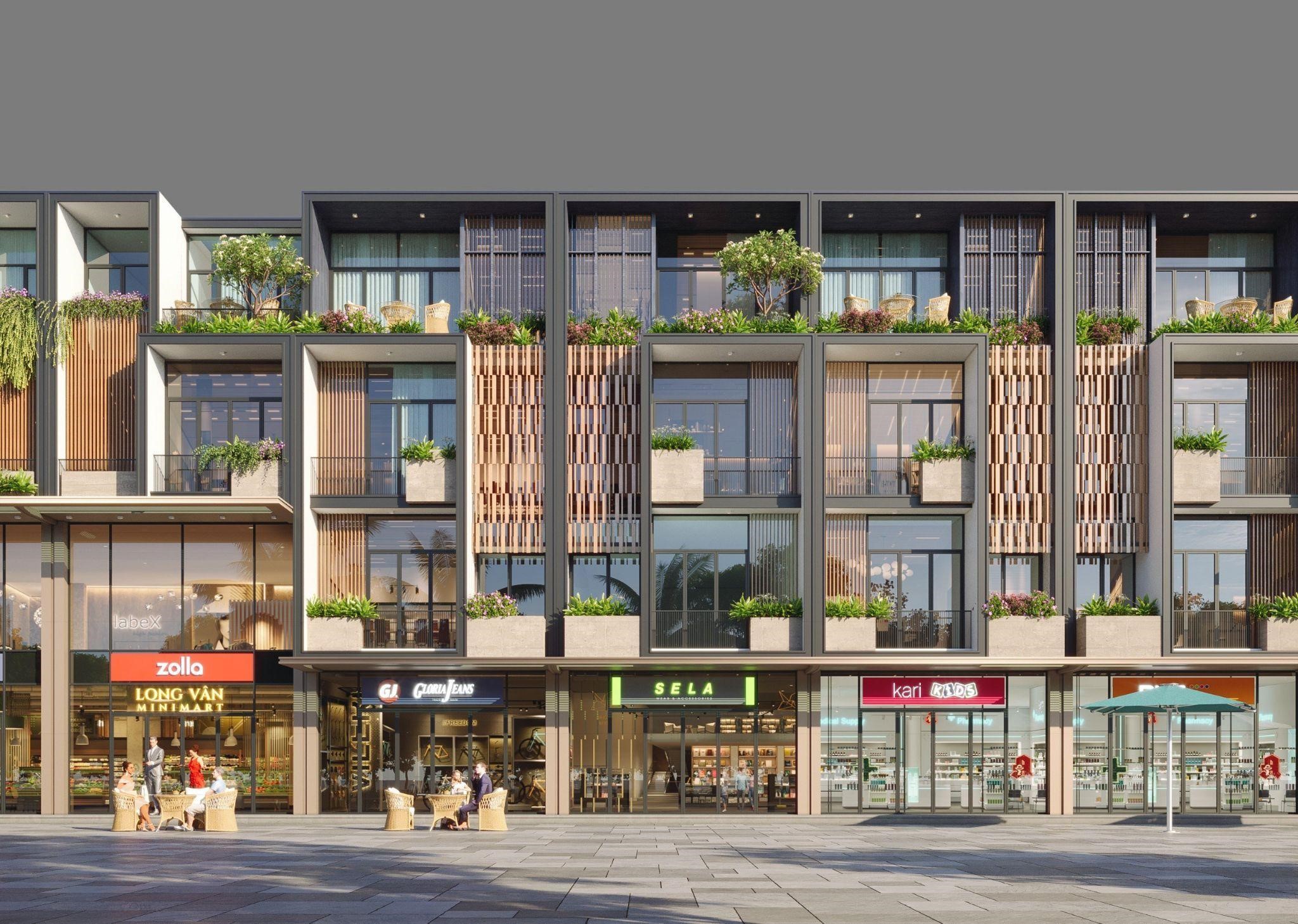 Cần biết -  Dự án Long Vân Residences - với hệ thống shophouse bậc nhất theo lối kiến trúc Singapore