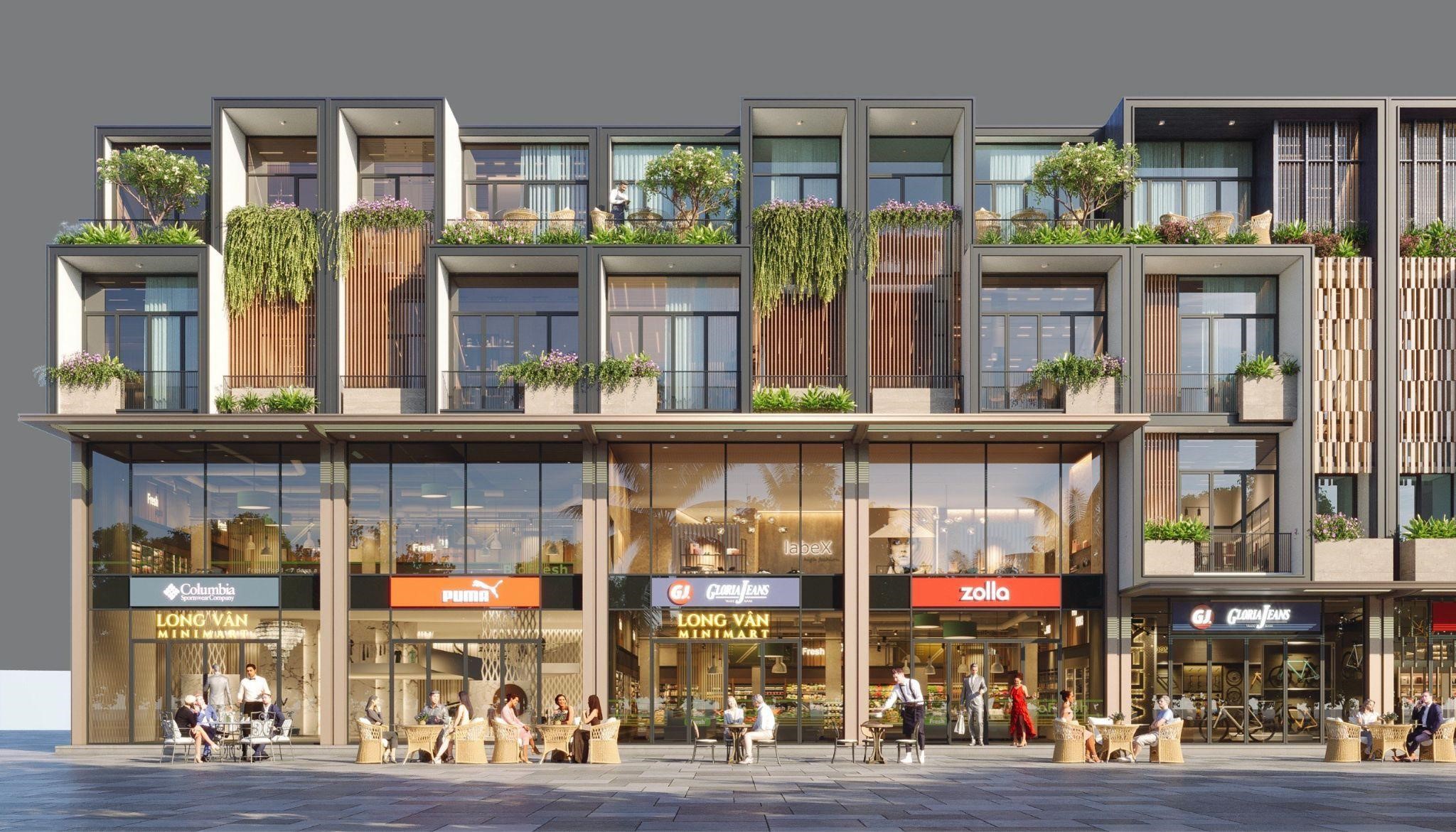 Cần biết -  Dự án Long Vân Residences - với hệ thống shophouse bậc nhất theo lối kiến trúc Singapore (Hình 5).