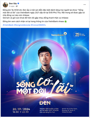 Kinh tế - Cộng đồng mạng xôn xao săn vé concert có sự tham gia của Đen Vâu, Hà Anh Tuấn,... (Hình 3).
