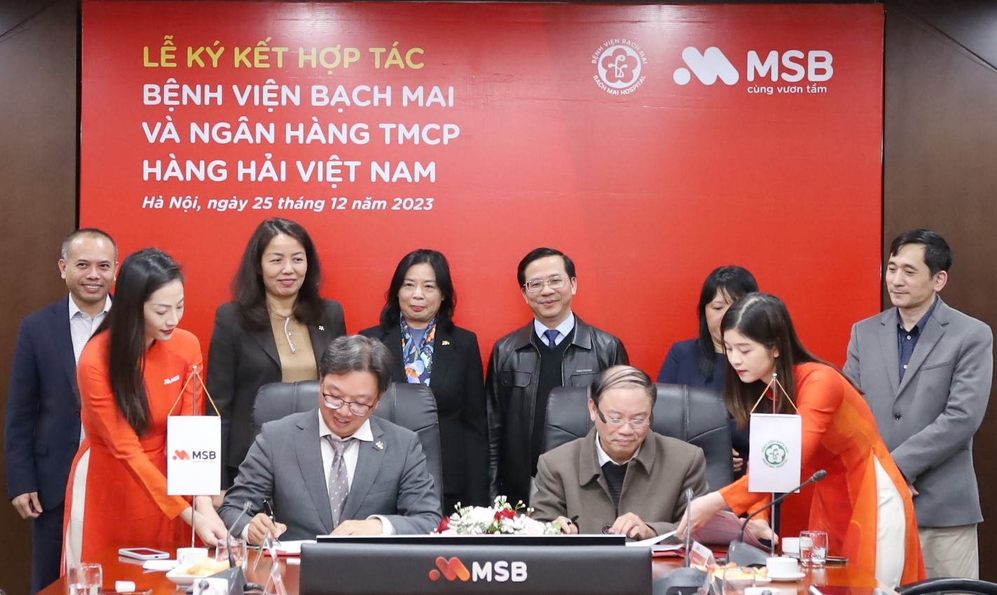 Kinh tế - MSB hợp tác với Bệnh viện Bạch Mai thúc đẩy thanh toán không dùng tiền mặt 