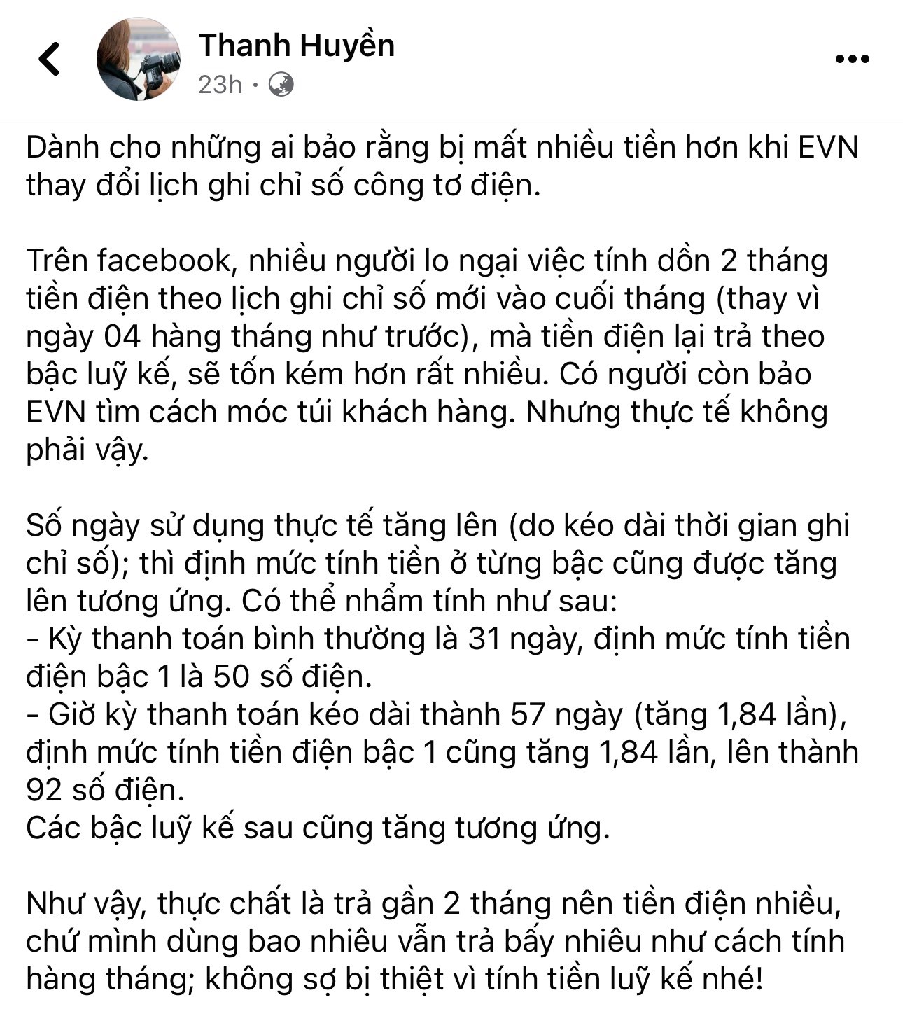 Kinh tế - EVNHANOI lý giải nguyên nhân hoá đơn tiền điện tăng cao trong tháng vừa qua (Hình 3).