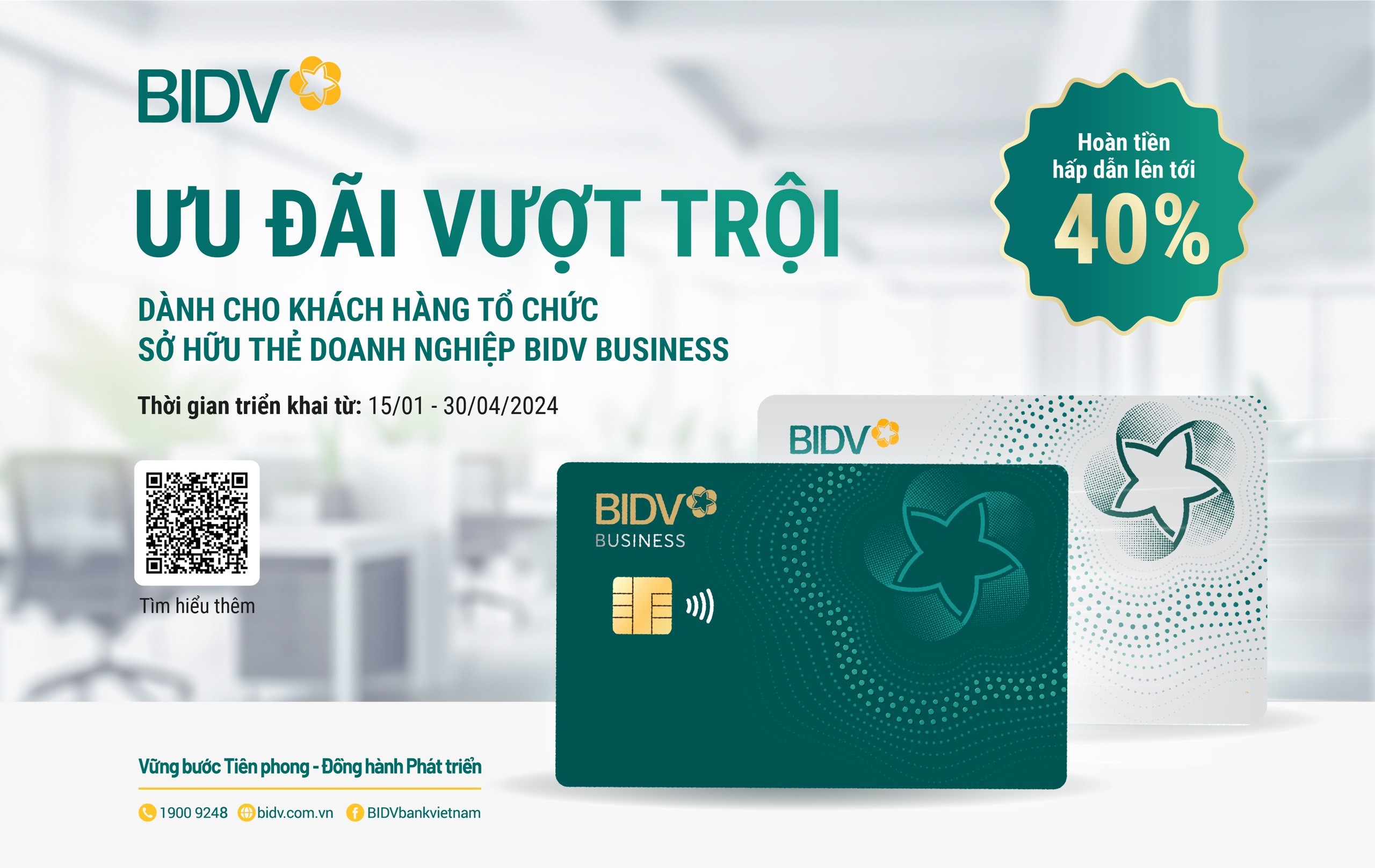 Kinh tế - Ưu đãi vượt trội từ bộ đôi thẻ doanh nghiệp BIDV Business 