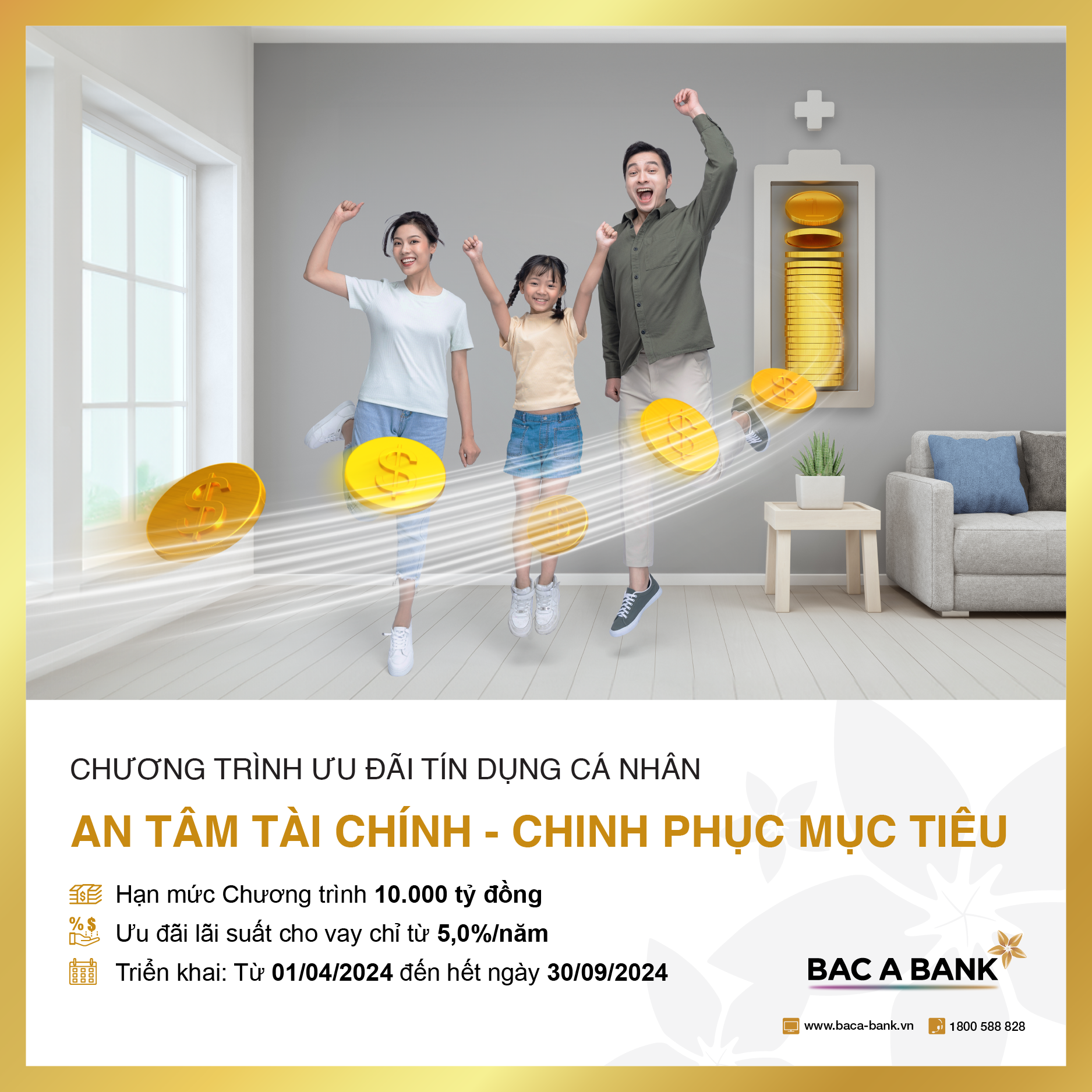 Kinh tế - BAC A BANK giảm lãi suất vay cho khách hàng cá nhân chỉ còn 5%