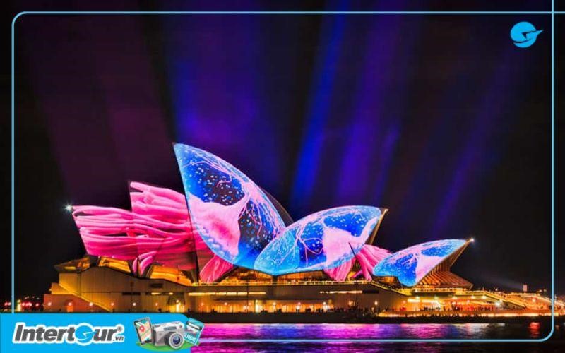 Cần biết - Cùng tham gia Tour Du Lịch Úc - Khám phá lễ hội Ánh Sáng Vivid Sydney