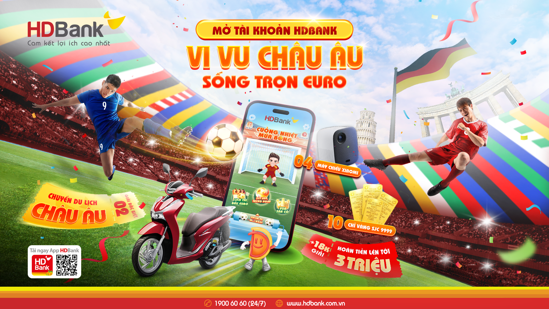 Kinh tế - Vi vu châu Âu, xem chung kết Euro 2024 với HDBank