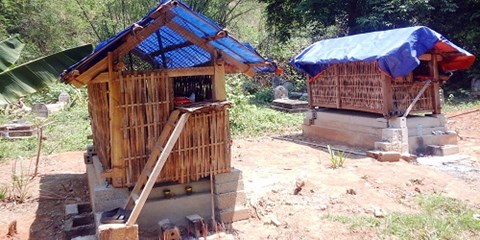 Xã hội - Kỳ bí tục làm nhà cho linh hồn người chết của người Thái