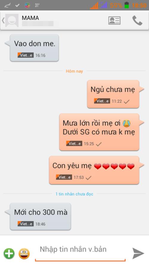 Giải trí - Phản ứng hài hước của mẹ khi nhận được tin nhắn 'Con yêu mẹ' (Hình 3).