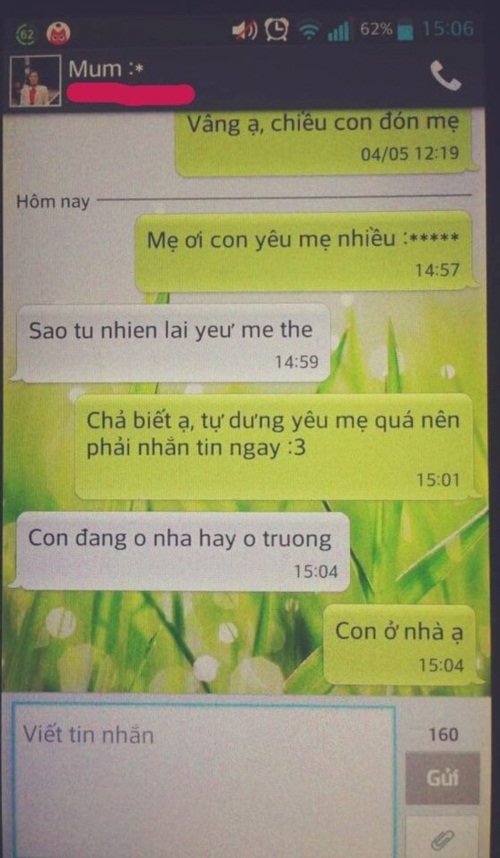 Giải trí - Phản ứng hài hước của mẹ khi nhận được tin nhắn 'Con yêu mẹ' (Hình 7).