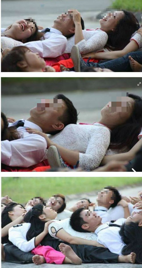 Giải trí - Sự thật bức ảnh kỷ yếu ‘nam sinh nằm đè lên ngực nữ sinh’ (Hình 2).