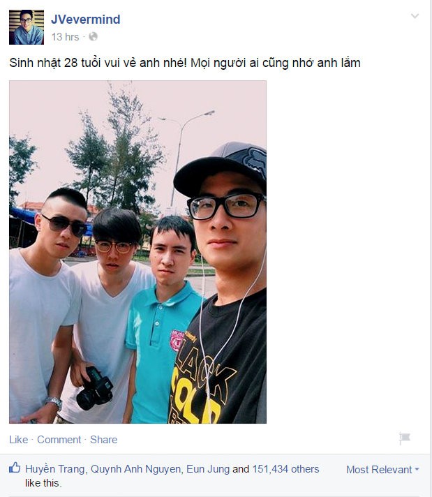 Giải trí - Bạn bè tưởng nhớ sinh nhật của Toàn Shinoda (Hình 2).