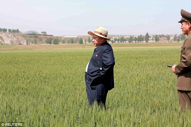 Xã hội - Nhà lãnh đạo Kim Jong-un đội mũ thời trang đi thăm lúa