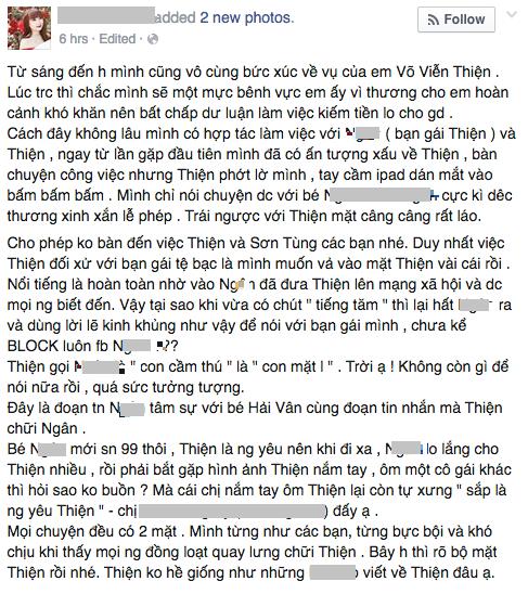 Giải trí - ‘Bản sao’ Sơn Tùng phủ nhận tin đồn mắng chửi bạn gái thậm tệ (Hình 2).