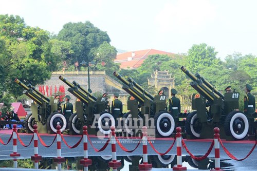 Xã hội - Cận cảnh diễn tập nghi thức bắn 21 phát đại bác chào mừng Quốc khánh
