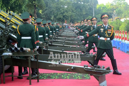 Xã hội - Cận cảnh diễn tập nghi thức bắn 21 phát đại bác chào mừng Quốc khánh (Hình 5).