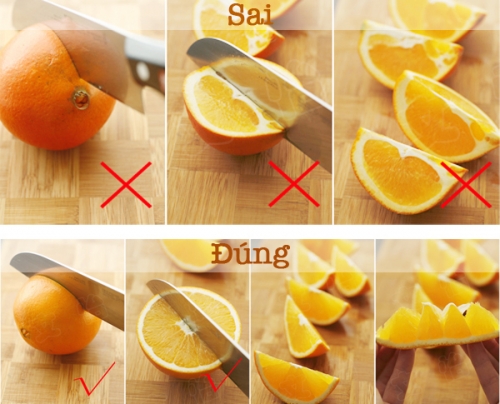 Xã hội - Mẹo bổ cam đúng và ngon mắt (Hình 3).