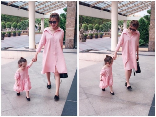 Giải tr&iacute; - Elly Trần v&agrave; con g&aacute;i Cadie &lsquo;t&ocirc;ng xuyệt t&ocirc;ng&rsquo; dạo chơi Tết Trung thu