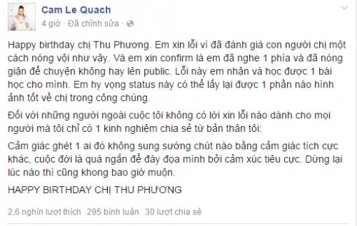 Giải trí - Kimmese bất ngờ xin lỗi HLV Thu Phương sau ‘bão’ scandal (Hình 2).