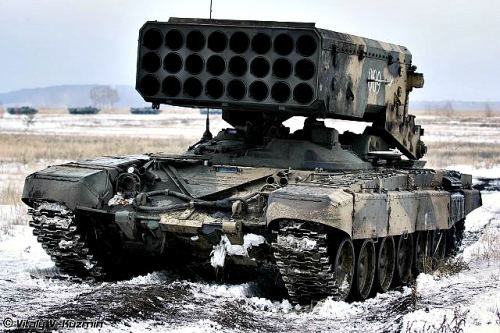 Thế giới - Tên lửa TOS-1A uy lực của Nga sắp đến tham chiến tại Syria