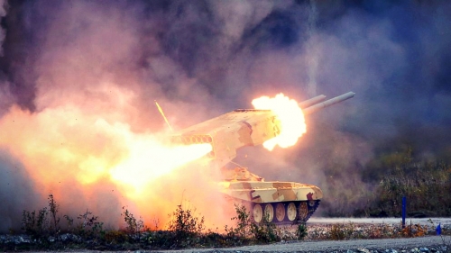 Thế giới - 'Bão lửa' BM-21 Grad và Pháo đa nòng TOS-1A khai hỏa tiêu diệt IS